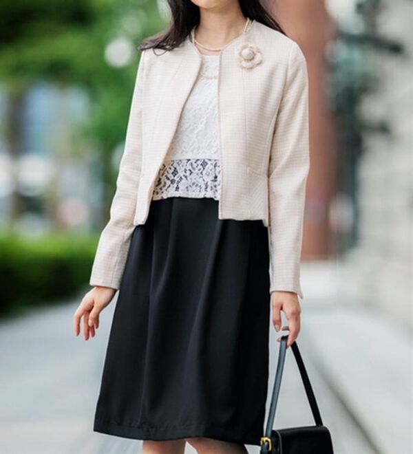 GeeRA（ジーラ）の「【入卒式/セレモニー】ツイード着回し５点セットスーツ　２ジャケット＆パンツ＆ワンピ（その他スーツ）」｜詳細画像