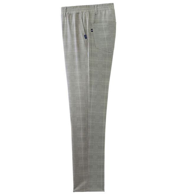 「そのままお出かけ接触冷感ジャージパンツ（メンズルームウェア）」｜ライトグレー
