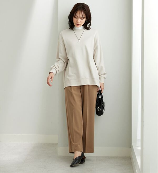 「シンプルデザイン！ハイネックプルオーバー（カットソー）」｜詳細画像