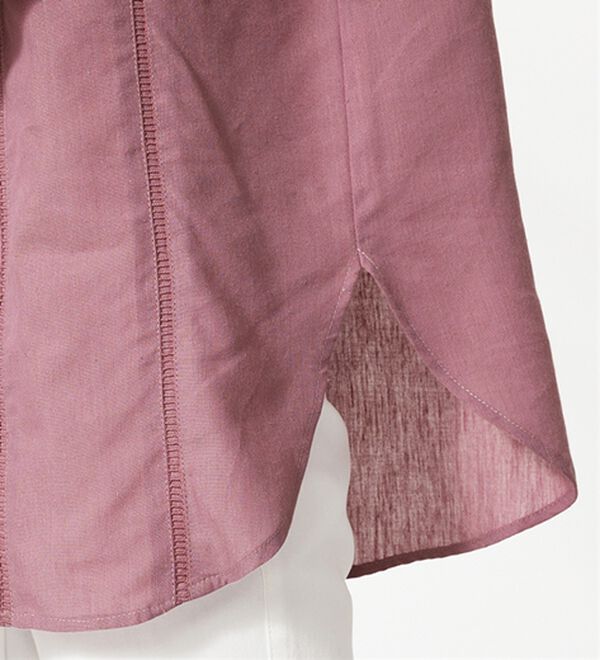 BELLUNA（ベルーナ）の「機能付リネン混ピンタック使いシャツチュニック（チュニック）」｜詳細画像