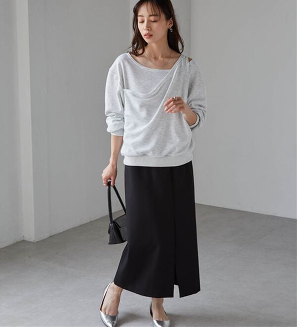 RANAN（ラナン）の「レイヤードデザインスウェット（トレーナー・スウェット）」｜詳細画像