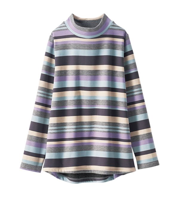 BELLUNA（ベルーナ）の「ふわふわ裏ファーハイネックプルオーバー（カットソー）」｜詳細画像