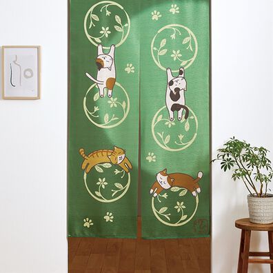 「にゃんこのれん（のれん・間仕切り・カーテン関連品）」