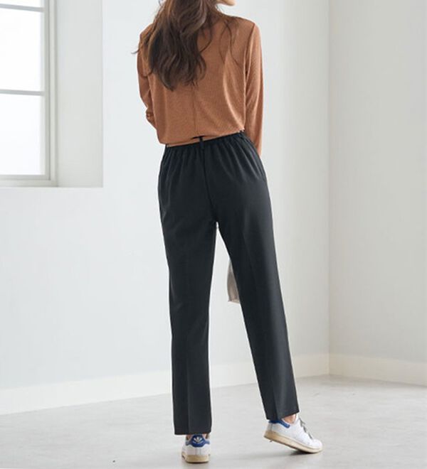 BELLUNA（ベルーナ）の「ジョーゼット素材フレアーパンツ（フルレングスパンツ）」｜詳細画像