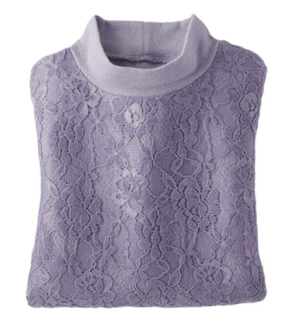 BELLUNA（ベルーナ）の「ふんわり華やぎチュニック（チュニック）」｜ブルーグレー