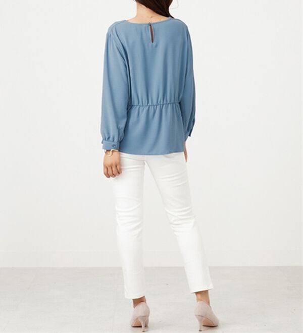 BELLUNA（ベルーナ）の「【接触冷感/UV対策】機能付！ウエストタックブラウス（ブラウス）」｜詳細画像