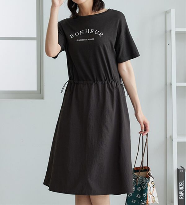 BELLUNA（ベルーナ）の「ドロスト使いドッキングワンピース（その他ワンピース）」｜詳細画像