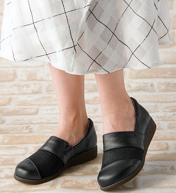 ルフラン（ルフラン）の「メディフィット５Ｅストレッチ切り替えスリッポン（スリッポン）」｜詳細画像