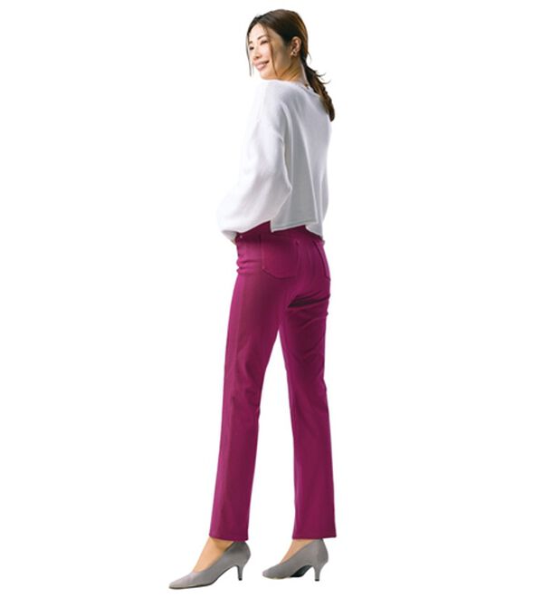 ルフラン（ルフラン）の「楽らく素敵！全方向ストレッチ綿混パンツ（フルレングスパンツ）」｜詳細画像