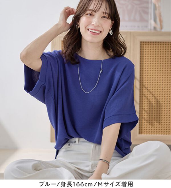 Viola e Viola（ヴィオラ エ ヴィオラ）の「華奢見えドルマンスリーブブラウス（ブラウス）」｜詳細画像