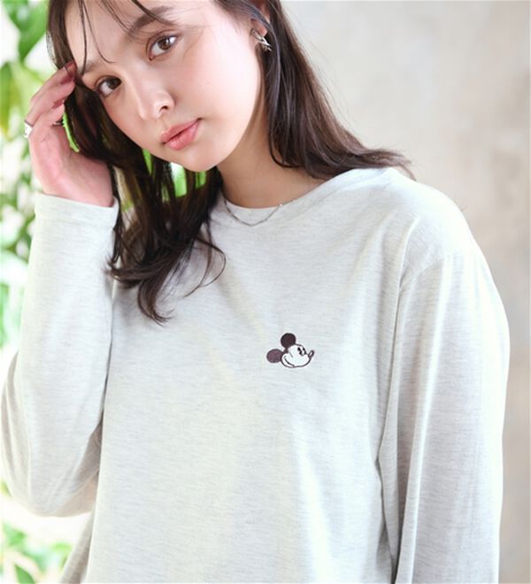 BELLUNA（ベルーナ）の「＜Ｄｉｓｎｅｙ＞【ミッキー】プリントビックTシャツ（カットソー）」｜詳細画像