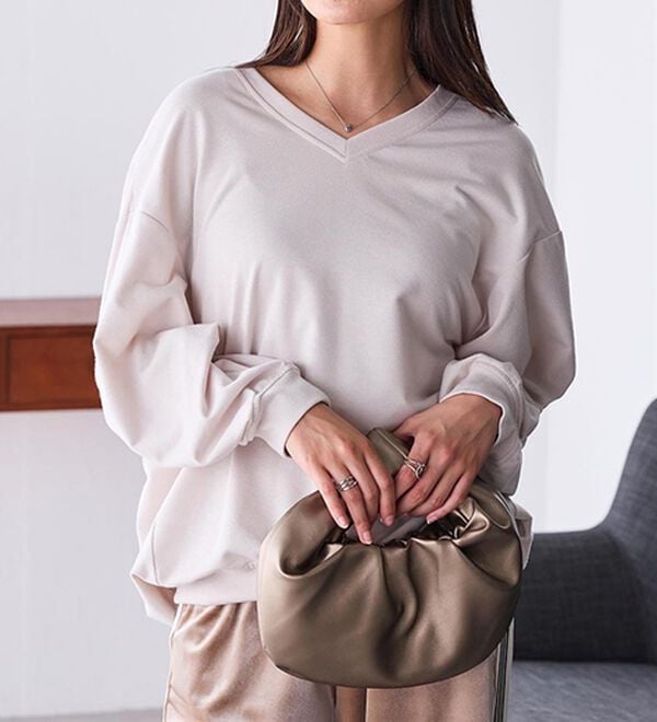 RANAN（ラナン）の「バックギャザーデザインスウェット（カットソー）」｜詳細画像