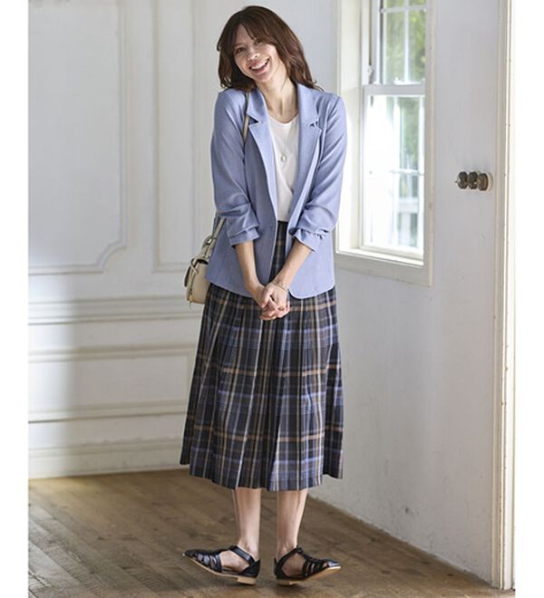 BELLUNA（ベルーナ）の「＜楽スタフィット＞テーラードジャケット（テーラードジャケット）」｜詳細画像