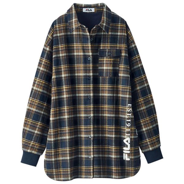 BELLUNA（ベルーナ）の「＜ＦＩＬＡ＞裏フリースチェック柄シャツジャケット（その他ジャケット）」｜詳細画像