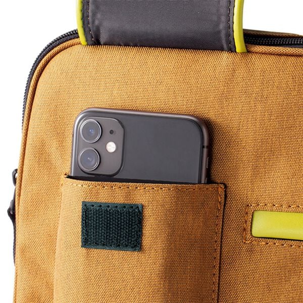 「＜ハッシュパピー＞配色お洒落なスクエアーバッグ（メンズショルダーバッグ）」｜詳細画像