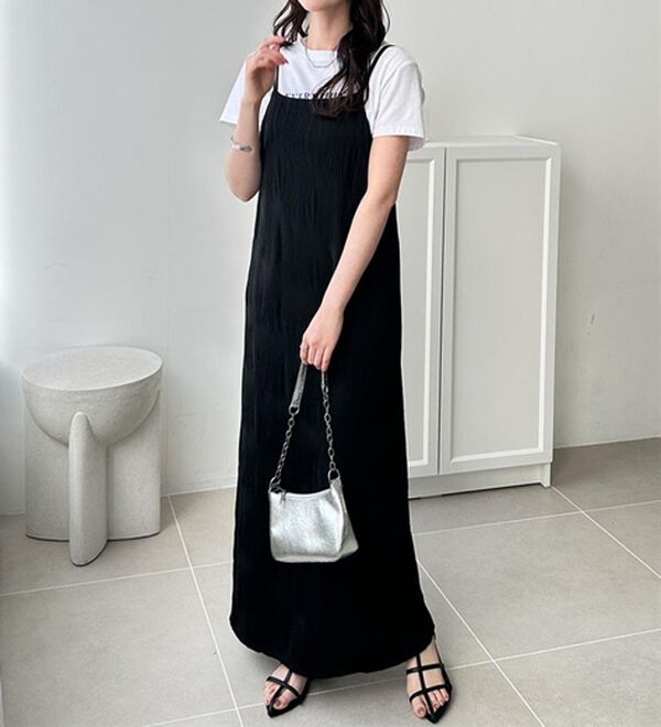 GeeRA（ジーラ）の「ウェーブジャガードキャミワンピース（その他ワンピース）」｜詳細画像