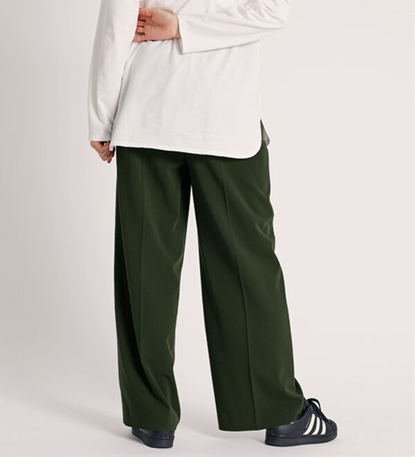 BELLUNA（ベルーナ）の「サマ見え！美脚タック使いワイドパンツ（ワイドパンツ・ガウチョ）」｜詳細画像