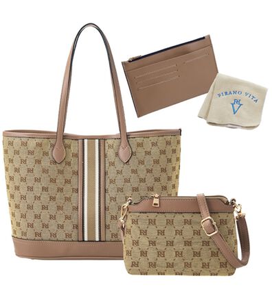 ルフラン（ルフラン）の「【４点セット】＜ＦＩＲＡＮＯ＞ジャカードバッグ４点セット（トートバッグ）」