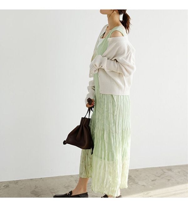 GeeRA（ジーラ）の「フラワージャカードノースリーブワンピース（その他ワンピース）」｜詳細画像