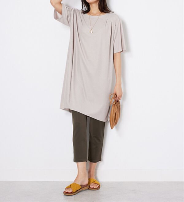 BELLUNA（ベルーナ）の「【接触冷感】ヒンヤリ速乾！かのこ素材レギンスパンツ（スパッツ・レギンス）」｜詳細画像