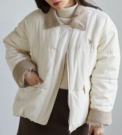 RANAN（ラナン）の「＜U.S.POLO ASSN.＞ワークデザイン中綿ブルゾン（ブルゾン）」
