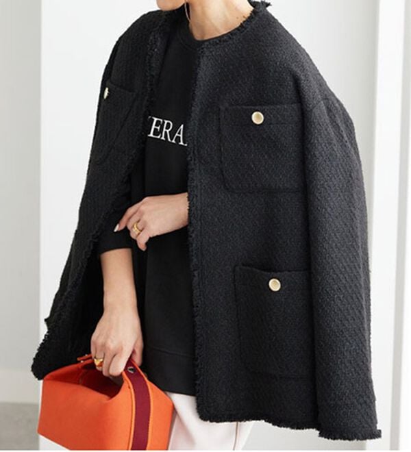 BELLUNA（ベルーナ）の「ツイードノーカラージャケット（ノーカラージャケット）」｜詳細画像