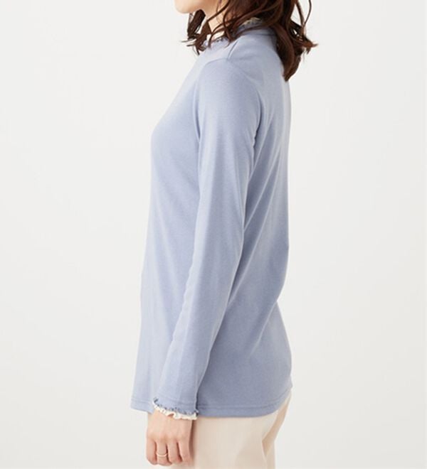 BELLUNA（ベルーナ）の「重ね着風フリル衿プルオーバー（カットソー）」｜詳細画像