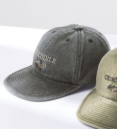 「＜クロコダイル＞こだわりの洗い加工帽子（メンズ帽子）」