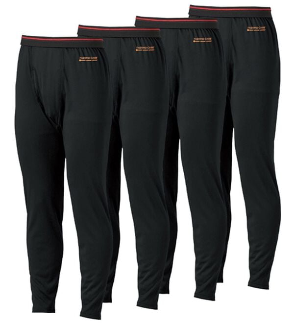 「【４枚組】サーモケア（Ｒ）綿混裏起毛ロングタイツ（メンズ靴下・タイツ）」｜ブラック4枚組