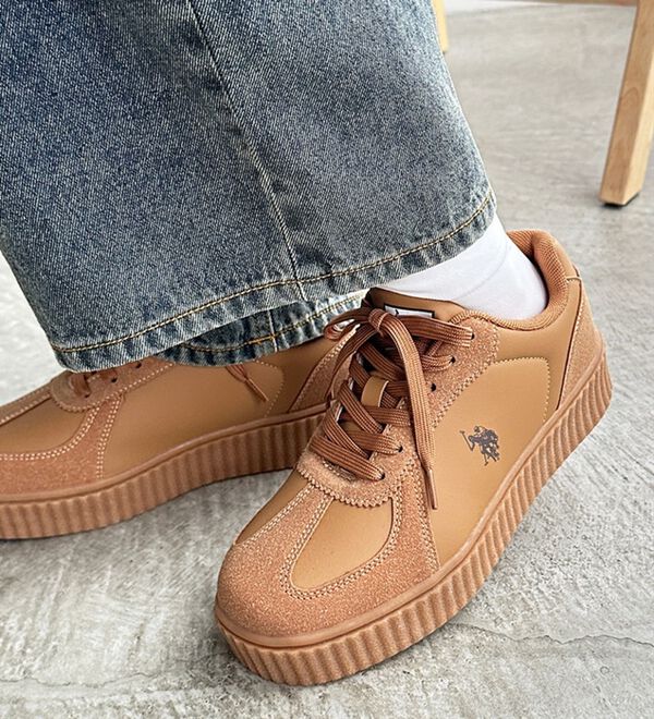 GeeRA（ジーラ）の「【ＵＳ．ＰＯＬＯＡＳＳＮ】厚底スニーカー（スニーカー）」｜詳細画像