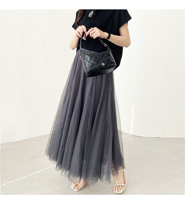 GeeRA（ジーラ）の「フレアーチュールロングスカート（ロングスカート）」｜詳細画像
