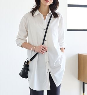 BELLUNA（ベルーナ）の「＜ＳＯＬＯＴＥＸ（Ｒ）＞ストレッチビッグシャツ（シャツ）」｜詳細画像