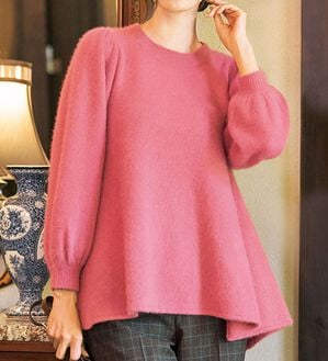 VINNO（ヴィノ）の「フォックス入ふんわりぺプラムニット（ニット・セーター）」｜詳細画像