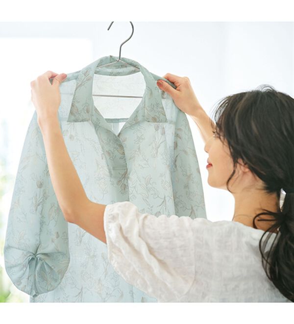 BELLUNA（ベルーナ）の「【快適Ｌａｂ．】イージーケア！袖タックスキッパーブラウス（ブラウス）」｜詳細画像