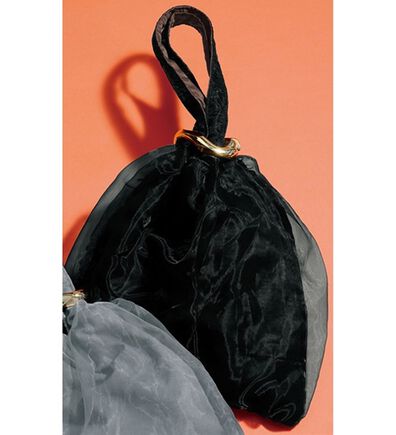 RANAN（ラナン）の「チュール重ねリングモチーフバッグ（ハンドバッグ）」