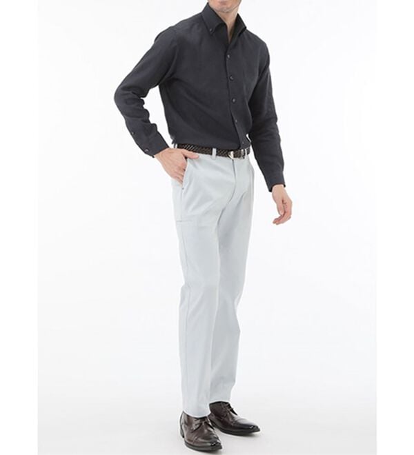 「＜コムルヴァン・オム＞大人のフレンチリネン１００％シャツ（メンズシャツ）」｜詳細画像