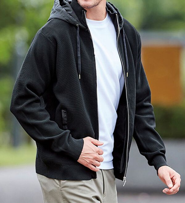 「＜コムルヴァン・オム＞好印象きれいめフードジャケット（メンズジャケット）」｜詳細画像