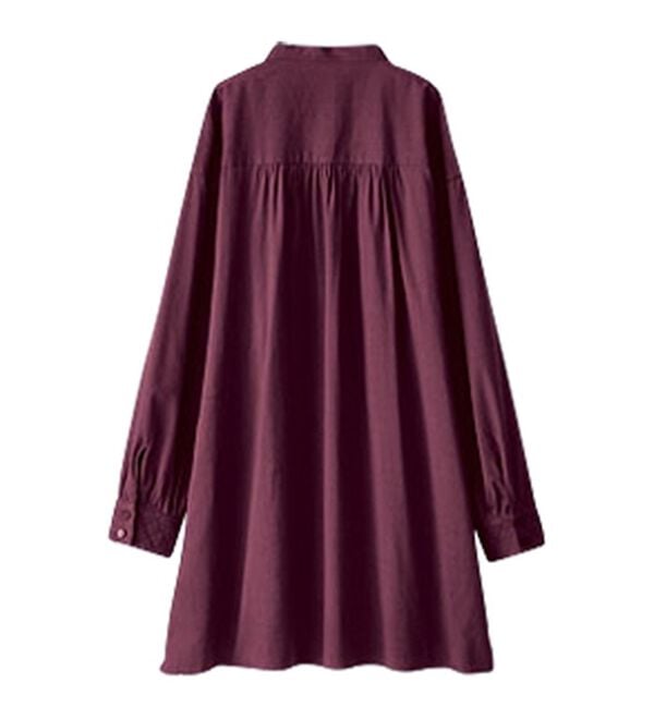 BELLUNA（ベルーナ）の「キルト×ピンタック使いシャツチュニック（チュニック）」｜詳細画像