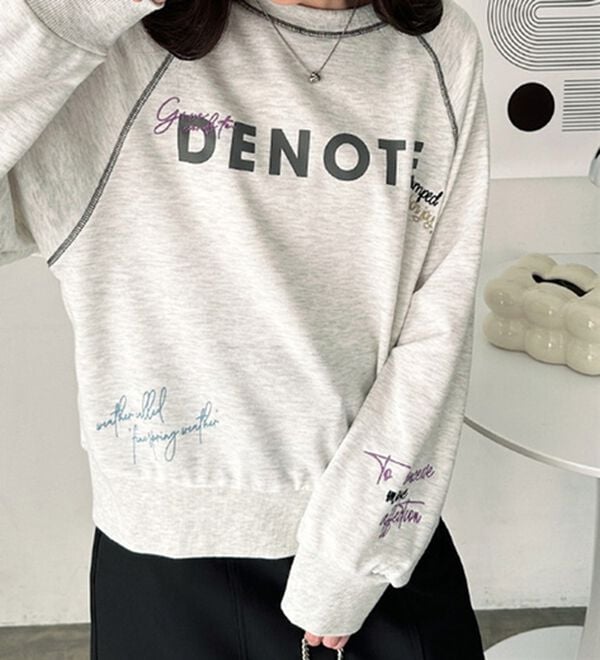 GeeRA（ジーラ）の「ミックスロゴ裏毛スウェット（カットソー）」｜詳細画像