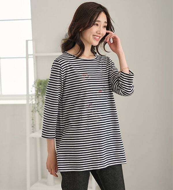 BELLUNA（ベルーナ）の「ストーン使いデコラチュニック（チュニック）」｜詳細画像