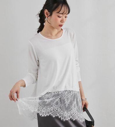 RANAN（ラナン）の「イレヘムレースドッキングロンＴＥＥ（カットソー）」