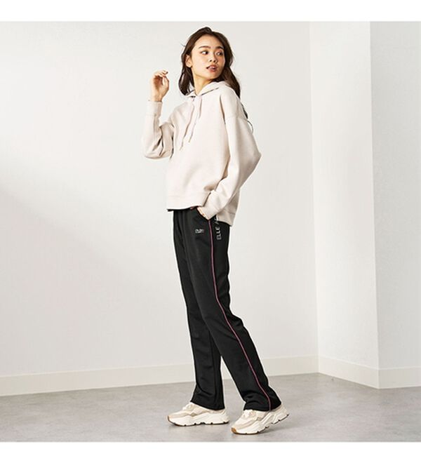 BELLUNA（ベルーナ）の「＜ＥＬＬＥ　Ａｃｔｉｖｅ＞多機能！配色ジャージパンツ（その他パンツ）」｜詳細画像