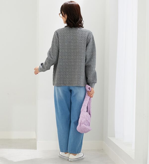 BELLUNA（ベルーナ）の「幾何柄ジャカード素材カーディガン（その他カーディガン）」｜詳細画像