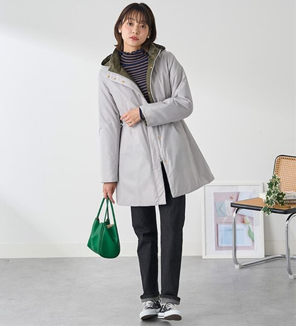 BELLUNA（ベルーナ）の「Ａｉｒｙ　＆Ｗａｒｍ　あったか軽量デザインコート（ロングコート）」｜詳細画像