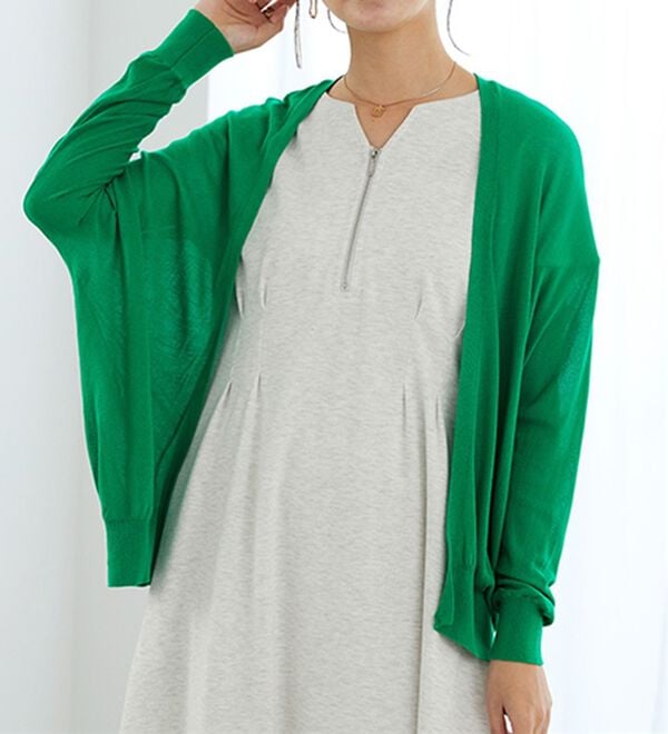 GeeRA（ジーラ）の「【冷房対策に】ひんやりUV対策！ドルマンカーディガン（ニットカーディガン）」｜詳細画像