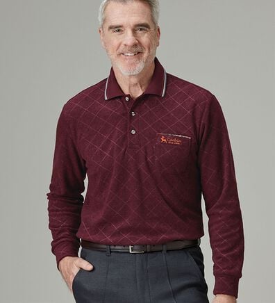 「毎日着たい柔らか素材の暖かポロ（メンズポロシャツ）」