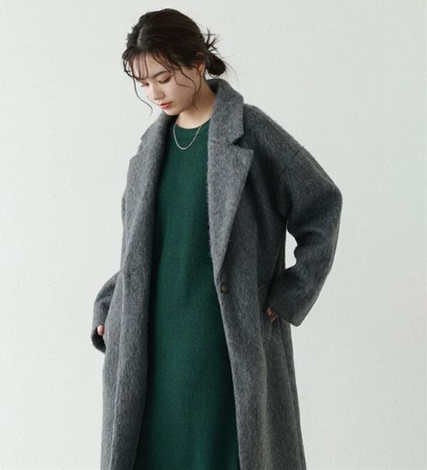 Pierrot（ピエロ）の「【Pierrot限定サイズ】パフスリーブロングニットワンピース（ニットワンピース）」｜詳細画像