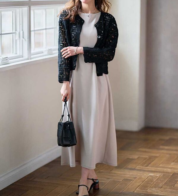 RANAN（ラナン）の「上品見えバックギャザーワンピース（その他ワンピース）」｜詳細画像