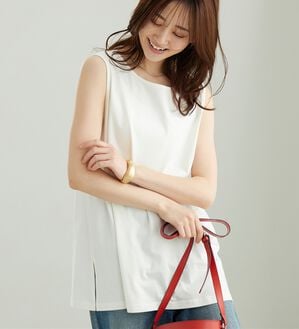 BELLUNA（ベルーナ）の「レイヤードに活躍！綿100％タンクトップ（タンクトップ・キャミソール）」｜詳細画像