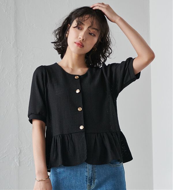 黒　ゴールド　ナポレオン　カーディガン　アルゴンキン　系 黒ゴールドナポレオンカーディガンアルゴンキン系